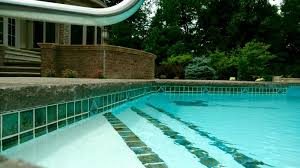 Stamped And Colored Concrete Pool Deck With Custom Cantilevered Concrete Coping By Sierra Concrete Arts Concrete Pool Pool Concrete Decor