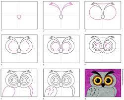 Add more detail, add the trees. How To Draw An Owl Face Art Projects For Kids