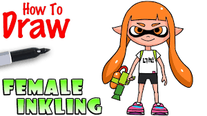 Use the blank canvas to write down your message. How To Draw Female Inkling Splatoon Youtube