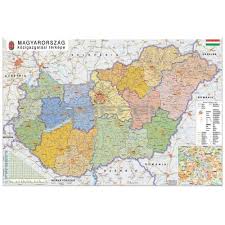 Magyarország nagyítható autótérképe távolságokkal, domborzattal és természetvédelmi területekkel. Magyarorszag Faliterkep St 206x152 Cm Orias Meret Xxl Papir