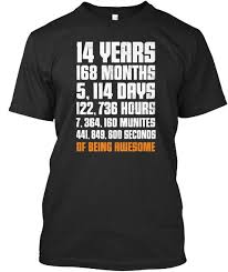 14th Birthday Gift T Shirt 14 Years Old Being Awesome Tee 16 Geburtstagsgeschenke Geburtstagsgeschenke Fur Jungen Geschenke 2 Geburtstag