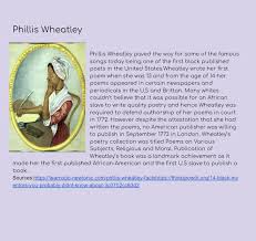 Phillis Wheatley In 2020 Black Poets Phillis Wheatley Poems