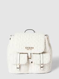 Guess Rugzak in bouclélook, model 'ADAM' in wit online kopen