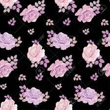 Rated 4.5 out of 5 stars. Rose Floral Pattern On Black Background Pale Color Rose Vector Royalty Free Cliparts Vectors And Stock Illustration Image 81566456