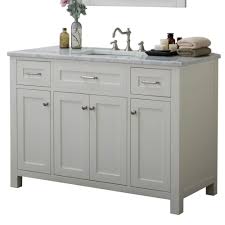 Unbranded Redmond 48 In W X 34 2 In H Bath Vanity In White With Marble Vanity Top In White With White Basin Hkgb 101 48 W Cwmt The Home Depot Marble Vanity Tops Stylish Cabinet