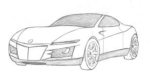 Coloriage voiture facile à imprimer et à colorier avec vos plus beaux crayons et feutres de couleurs. Dessins Et Coloriages Dessin D Une Voiture De Course Facile A Realiser