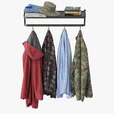 Wall Coat Rack 3d Model Coat Rack Wall 3d Model Model