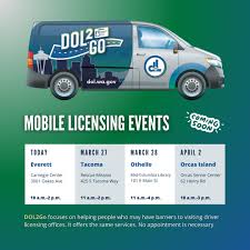 Washington State Department of Licensing - Our mobile team helps  under-resourced residents get the essential documents they need to live,  work, drive, and thrive. #DOL2Go offers the same services found in driver