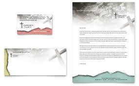 Church or other religious letterhead templates have a certain style which is being used from time immemorial. Bible Church Business Card Letterhead Template Word Publisher