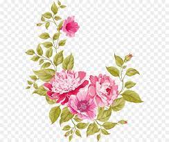 Wedding Invitation Pink Flowers Greeting Card Flowers Vector Material Ilustrasi