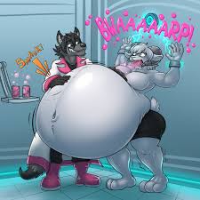 Bloated Slappies [Inflation/Belching] by eggo21 -- Fur Affinity [dot] net