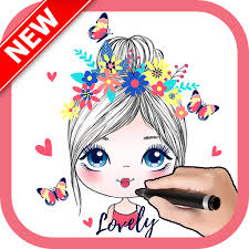 If you love dancing, and drawing dance steps, then you will love learning how to draw this little ballet dancer girl. How To Cute Studio Drawing Cute Girls Amazon In Appstore For Android