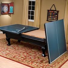 If You Have A Space Too Small For A Billiard And A Ping Pong Table Then Why Not Merge The Two Get A Bil Pool Table Room Game Room Basement Custom