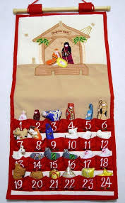 Embroidered Fabric Nativity Manger Scene Advent Calender With Velcro Pieces 14 X 26 Nativity Advent Calendar Fabric Advent Calendar Christmas Calendar