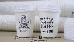 60 mm / 6cm diameter berikut gagang : Ini Lho Cup Kopi Panas 8 Oz Yang Banyak Dipakai Para Pemilik Cafe
