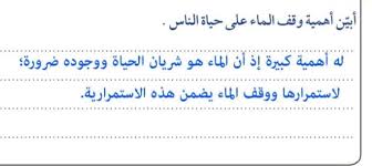 ما اهمية وقف الماء على حياة الناس الموقع المثالي