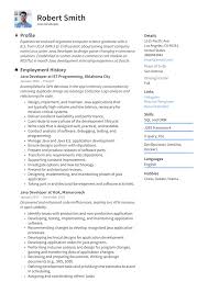 Build your free resume in minutes no writing experience required! Java Developer Resume Writing Guide 20 Templates