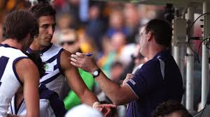 Current media personality on @footyonnine, @triplemfooty. Afl 2020 Ross Lyon Coaching Spray Matthew Pavlich Gold Coast Suns Vs Fremantle