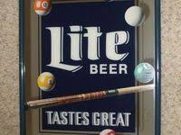 Miller Lite Pool Room Mirror Miller Lite Miller Mirror