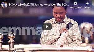 Powerful spirit filled praises & worship time with emmanuel tv singers. Message By Tb Joshua During The Scoan Live Sunday Service 22 March