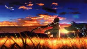 Support us by sharing the content, upvoting wallpapers on the page or sending your own background pictures. Anime Visual Novel Red Sky Field Wallpapers Hd Desktop And Mobile Backgrounds