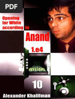 Opening For White According To Anand 1.e4 Vol.11