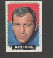 1964 Topps Football Card #112 Dan Ficca-New York Jets Near Mint Card
