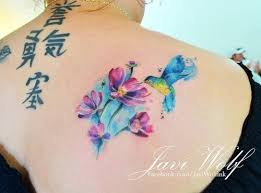 Bird And Flower Tattoo Flower Bird Watercolor Tattoo For Girls Flower Tattoo Bird Girl Watercolor Bird Tattoo Shoulder Tattoo Tattoos