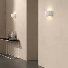 Check spelling or type a new query. Curved Ribbed Plaster Wall Sconce Creative Lighting Solutions