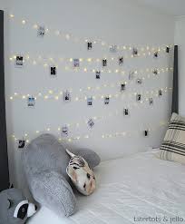 Tween Teen Fairy Light Photo Wall How to hang curtain lights. tween teen fairy light photo wall