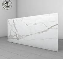 12 mm Big Slab Porcelain Polished Glazed Marble Look Slab Tile Calacatta  White Marble Look Large Size Sintered Stone for Countertop