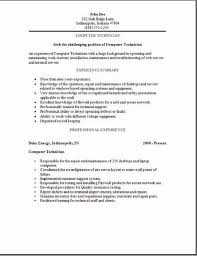 Computer Technician Resume Examples Samples Free Edit With Word