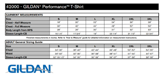 Gildan 100 Cotton T Shirt Size Chart Toffee Art