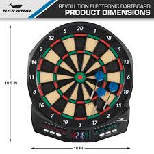The winner must hit every number on the board in order and finish before the other players. Narwhal Revolution Electronic Dartboard For Recreational Play Six Dart Set Walmart Com Walmart Com