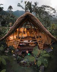 Gallery Of Hideout Horizon Bamboo House Studio Wna 18 Bamboo House Bamboo House Design Bamboo Architecture