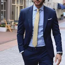 Classic Color Combinations In Menswear Blue Suit Men Suits Men Business Suit Fashion