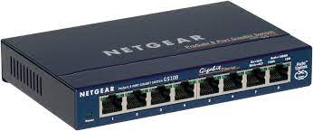 A network switch (also called switching hub, bridging hub, and, by the ieee, mac bridge) is networking hardware that connects devices on a computer network by using packet switching to. Netgear Gs108ge 8 Port Gigabit Ethernet Lan Switch Netzwerk Switch Plug And Play Lan Verteiler Hub Energieffizient Lan Splitter Lufterlos Robustes Metallgehause Prosafe Lifetime Preisvergleich Check24
