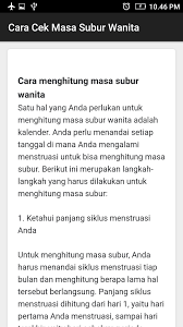 Untuk pengetahuan anda, cara mengira melalui kalendar adalah berisiko dan tidak beberapa tepat. Cara Cek Masa Subur Wanita Terbaru Para Android Apk Baixar