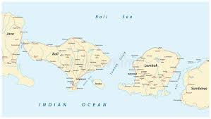 This map was created by a user. Road Map Of Indonesian Lesser Sunda Islands Bali And Lombok Stock Vector Illustration Of Sunda Mapping 85007677