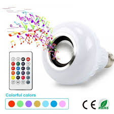 E27 Bulb Smart Rgb Led Light With Speaker In 2020 Led Bulb Bulb Light Bulb