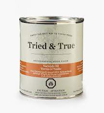 Tried and true, like other oils (tung, linseed, lemon etc.) is an in the wood as opposed to a surface finish like varnish or lacquer. Lee Valley Tools