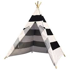 Black And White Striped Teepee Dream House Horizontal Black And White Stripes Indoor Chi Https Www Amazon Com Dp B00wg3ssnk Ref Cm Sw R Pi Dp Teepee Kids Kids Play Tent Teepee Play Tent