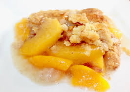 For a half a recipe use a round 17 cm diameter, 7 cm deep dish. The Most Unbelieveable Peach Cobbler Recipe Southern Love