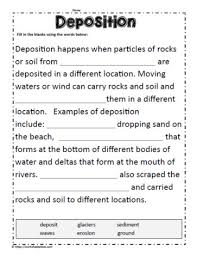 Lastly, the fourth glacier worksheet is an activity which combines learning about glaciers with geographical skills. Cloze Activity For Deposition Worksheets