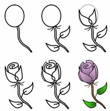Found 12 free rose drawing tutorials which can be drawn using pencil, market, photoshop, illustrator just follow step by step directions. How To Draw A Rose Flower Easy Drawing Guides Flower Cute766