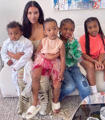 A charity basketball game didn't go. Kim Kardashian Poses With All 4 Of Her Children People Com