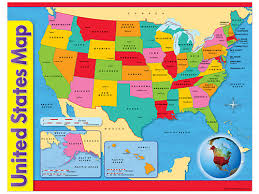 This map was created by a user. United States Map Poster At Lakeshore Learning