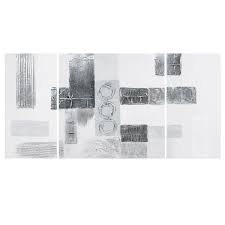 Triptyque Argent 50 X 100 Cm Contemporary Triptyque Maison Du Monde Et Toile