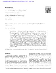 There are many techniques to enhance the composition of your image. Pdf Body Composition Techniques