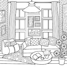 Kids, adults and your entire family! Bohemian Interior Design Coloring Pages Decoomo